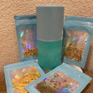 Seer Candle Magic, Candle for seeing, herbs